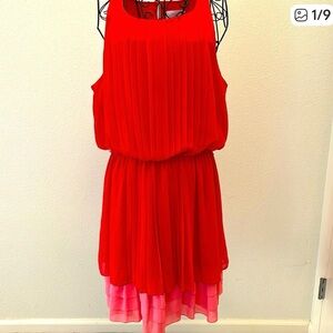 Red and Pink dress